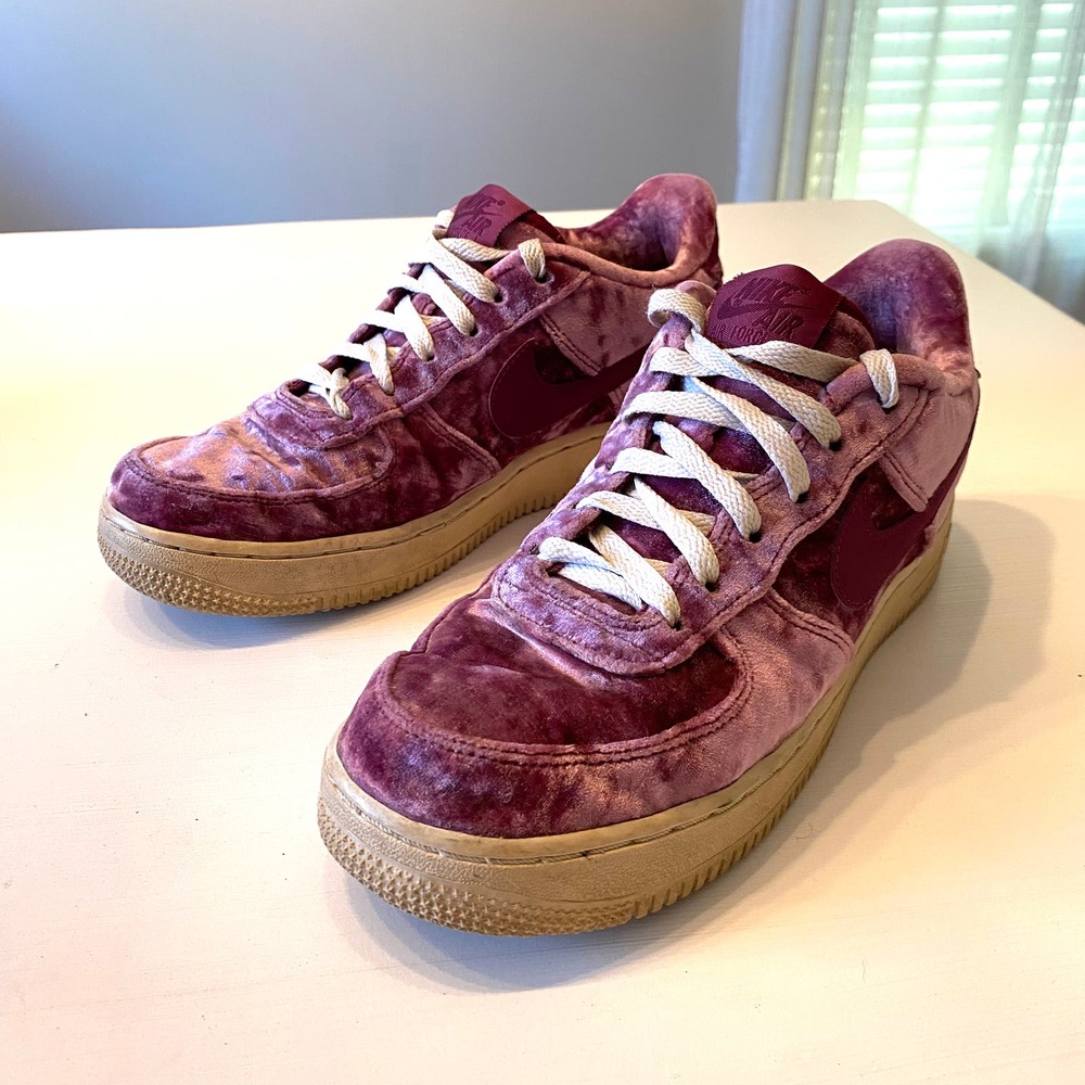 Nike Air Force 1 LV8 Velvet Tea Berry 849345-601 Boys‎ 7Y Girl’s 8.5Y